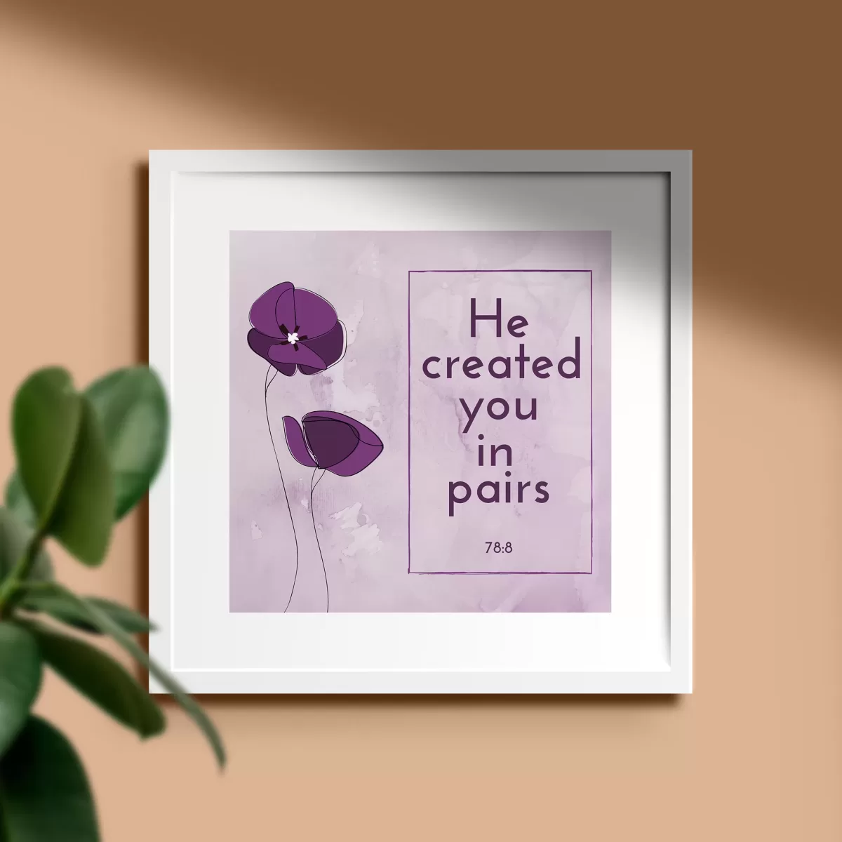 He created you in pairs jpg The Sunnah Store